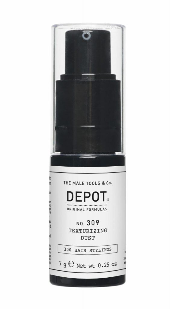Een stoer herenkapsel met o.a. de 309 Texturizing spray van Depot