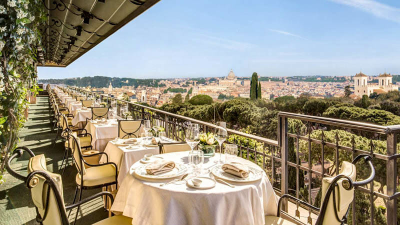 Restaurant Mirabelle in Rome is een van de food hotspots van Europa